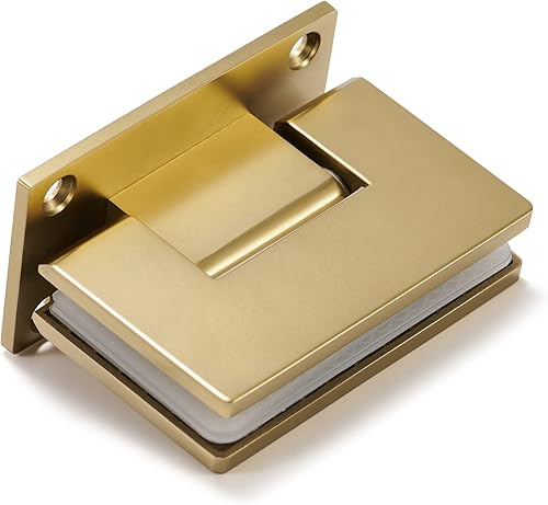 Miniatura 4 de Bisagra para puerta de vidrio de ducha, sólida de una pieza fundida de precisión con acero inoxidable 304 de 0.197 in de grosor, adecuada para