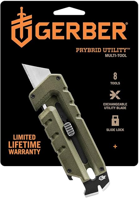 Gerber Narzędzie wielofunkcyjne z 8 funkcjami, Prybrid-Utility, zielony, stal nierdzewna, 31-003746