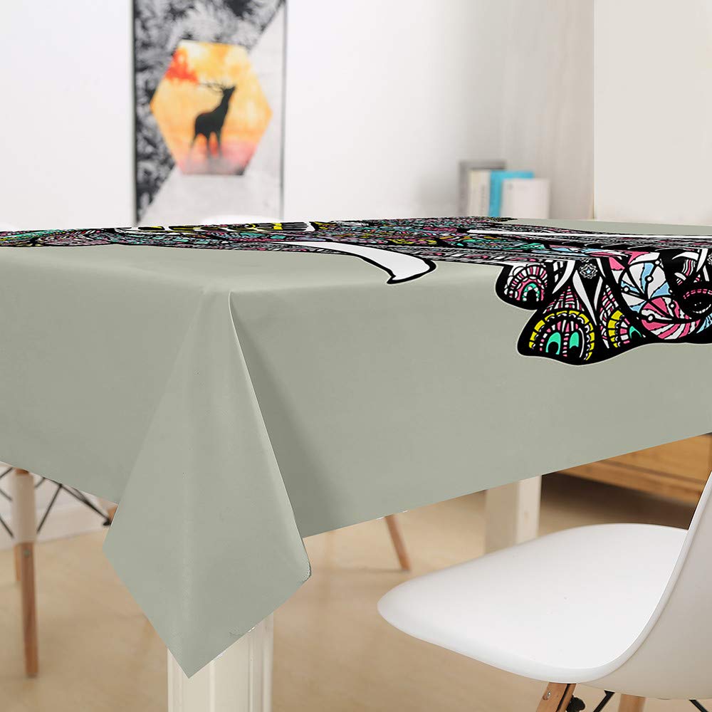 Nappe De Table PVC, Nappe Rectangulaire, Nappe Rectangulaire Anti Tache, Nappe Impermeable Nappe Tache Pour Picnic Exterieur Jardin Geometrie Bleu90x90cm Kaejyiut 73858202