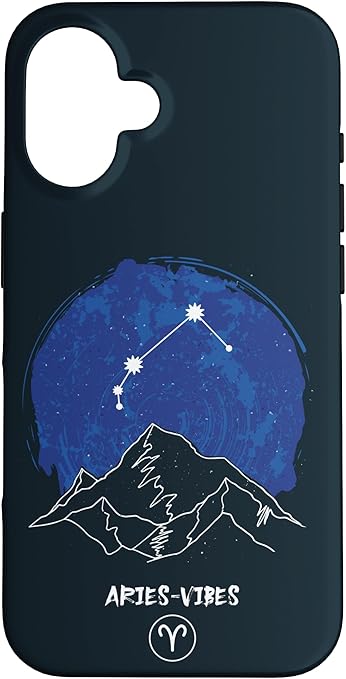 iPhone 16 Zodiac Sign With Mountain, Aries Case