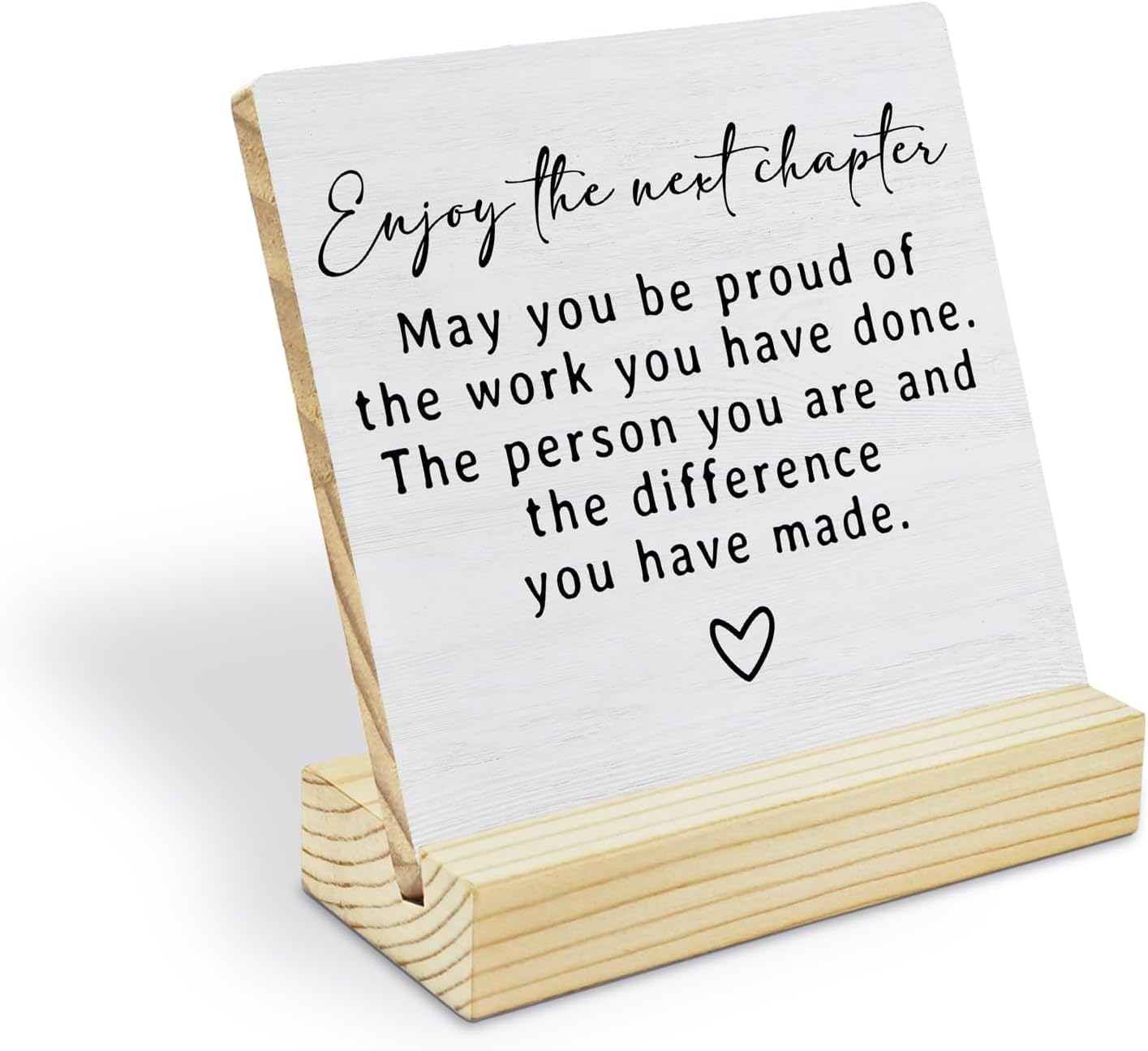Sarvada Decor Coworker Gift Thank You Gift Employee Appreciation Plaque,May You Be Proud of the Work You Have Done Wooden Signs,Gifts for Coworkers Friends Teacher, New Job Office Gifts, white-image-38