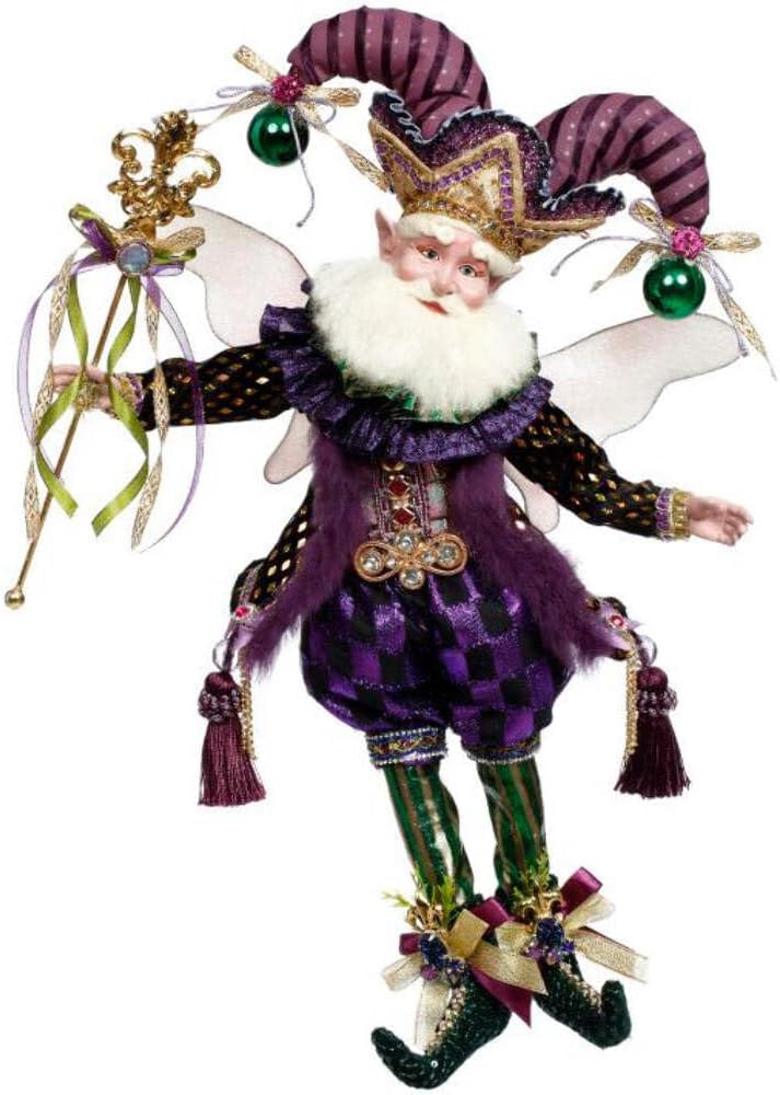 Mark Roberts Spring 2025 Limited Edition Mardi Gras Jester Fairy Figurine, Medium ‐ 17 Inches