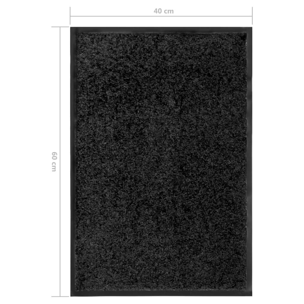 Zerbino Gift Decor Stop Nero Rosso Naturale Fibra di cocco 40 x 1,5 x 60 cm (12