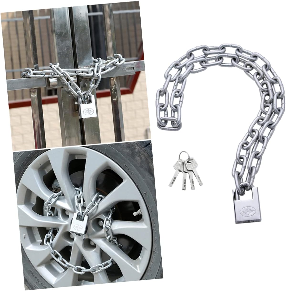 BESPORTBLE Protect Your Bike Durable Waterproof Anti-Theft Chain Lock for Mountain Bikes