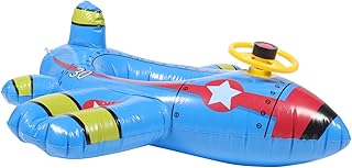 Hohopeti Anel De Natação Para Aeronaves Assento Inflável Brinquedos De Verão Para Crianças Brinquedos Infantis De Verão Para Bebês Lago Para Bebês Piscina Infantil Flutua Flutuador