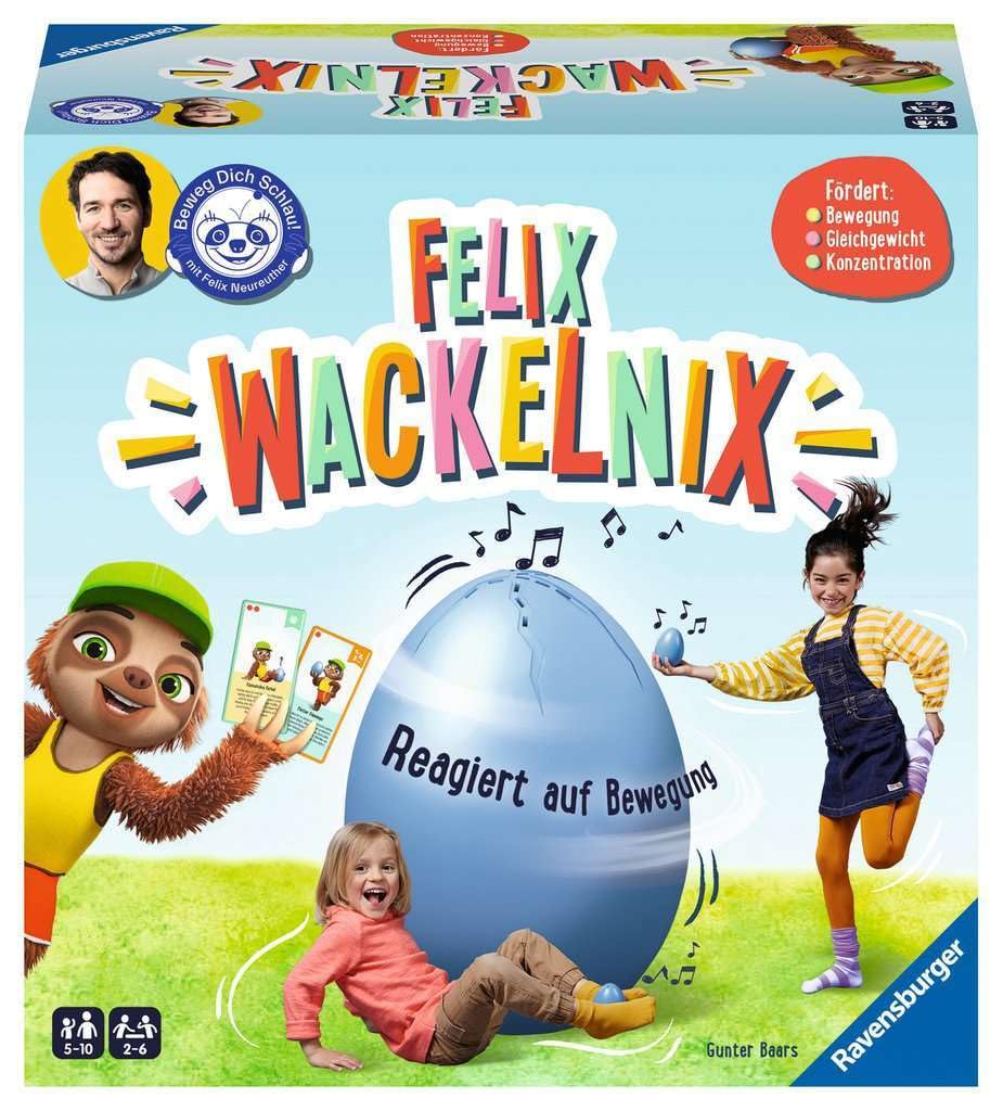 Ravensburger 20931 - Felix Wackelnix, un Juego de Movimiento Inteligente para 1 a 6 niños a Partir de 5 años – desarrollado con la Fundación Felix Neureuther Moviérate-ti Inteligente : Baars, Gunter Ravensburger 20931 - Felix Wackelnix, un Juego de Movimiento Inteligente para 1 a 6 niños a Partir de 5 años – desarrollado con la Fundación Felix Neureuther Moviérate-ti Inteligente : Baars, Gunter