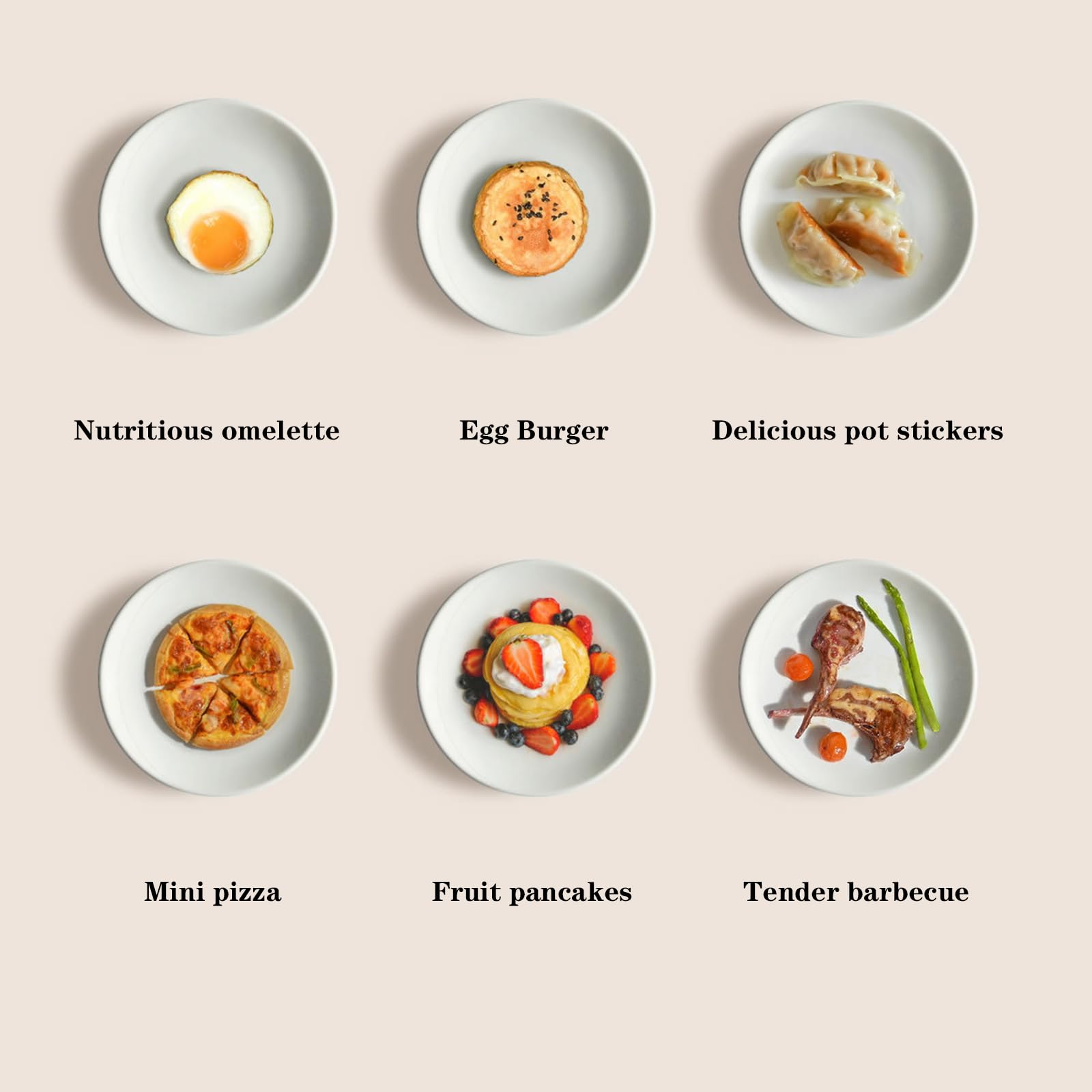 Omelettpfanne für die Herstellung von Eierburgern, schnelles Aufheizen, ideal zum Kochen abwechslungsreicher Zutaten, für 2-4 Personen