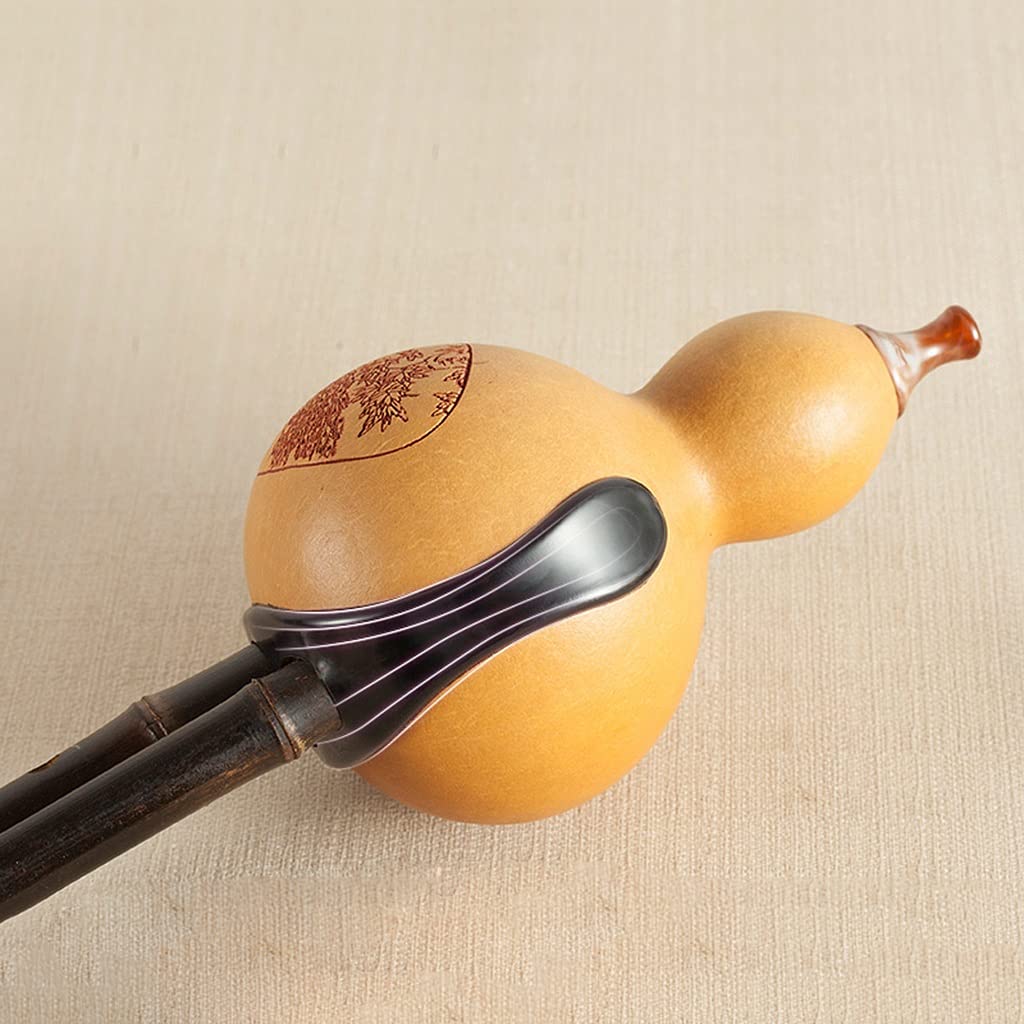 Mobkid Hulusi Musikinstrument Anti-Fall Cucurbit Musikinstrument Blasinstrument Übung Für Anfänger Und Erwachsene (Color : Yellow, Size : B-Flat)