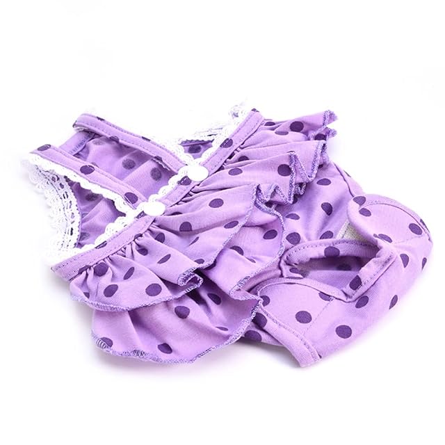 Foto 4 de 8 de Bragas de pañales para perros, pañales con tirantes para perros, bragas protectoras para mascotas pequeñas
