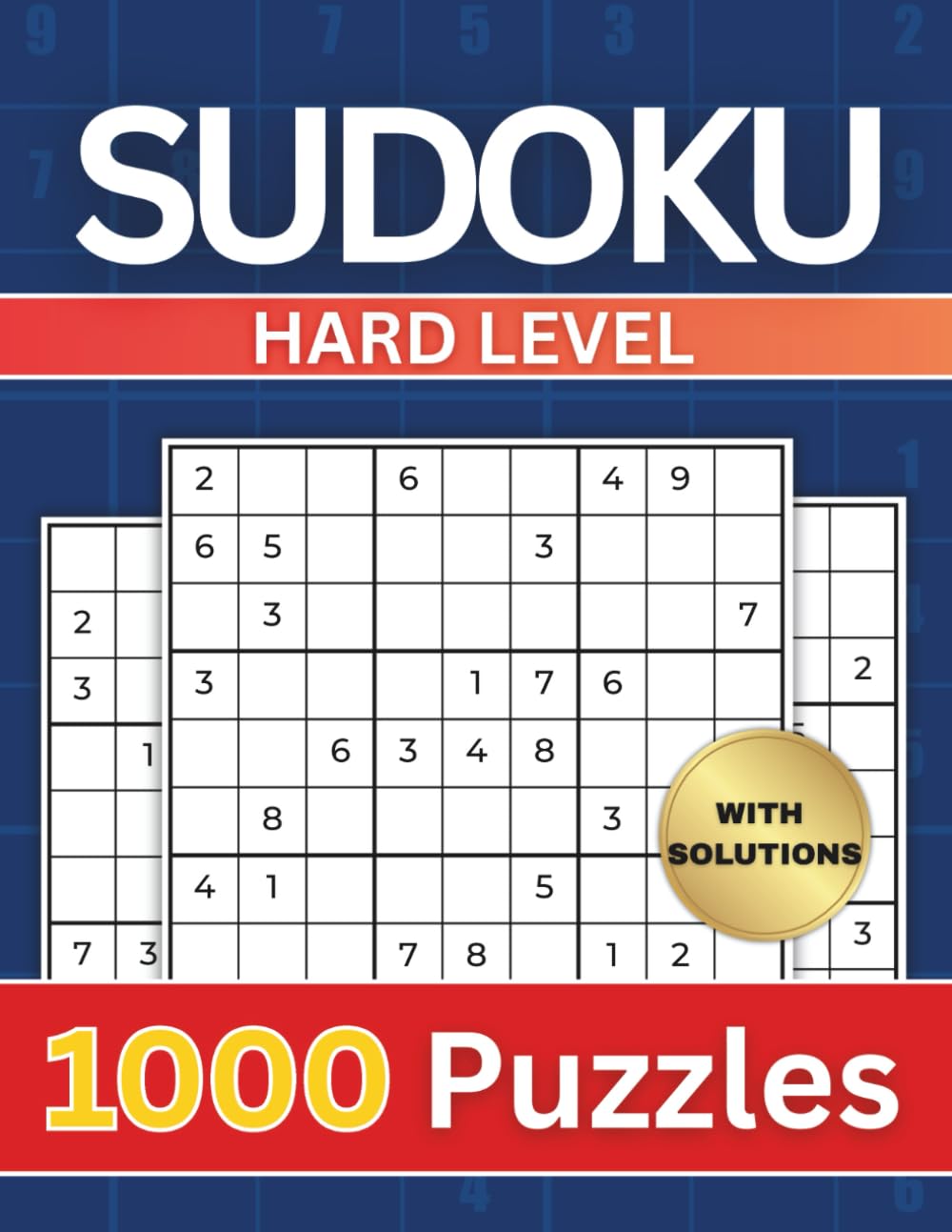 Sudoku Puzzle Book: 1000 Hard Level Puzzles with solutions | For Teens, Adults and Seniors | 3x3 Grid | 9 Puzzles per Page | 8.5"x11" (Sudoku Puzzles Book: 1000 Puzzles With Solutions)