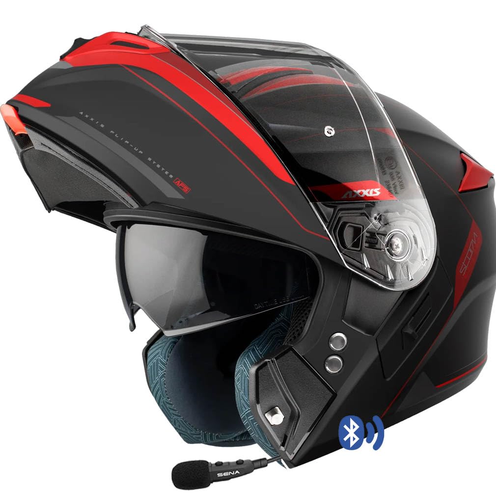 Cascos Moto Bluetooth Casco Modular Garibaldi G100 Con Intercom