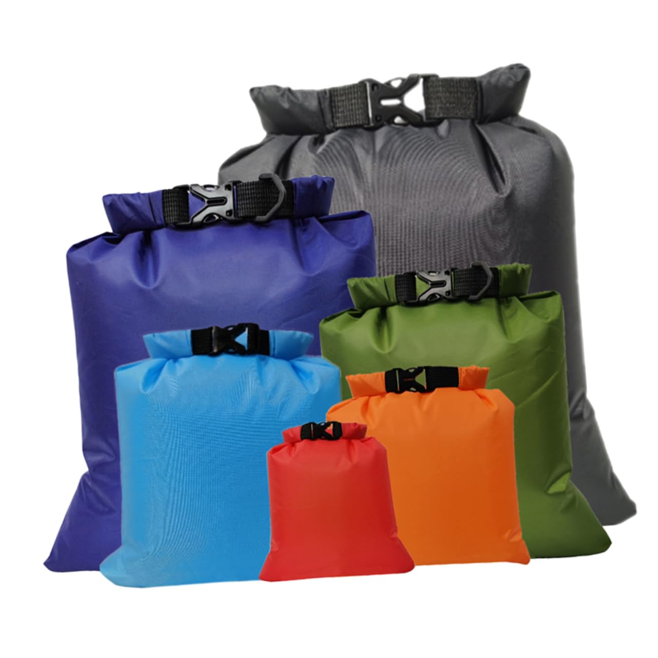Toddmomy 12pezzi Sacche Impermeabili Arrotolabili Per Attività Outdoor Compatte Per Abbigliamento e Accessori Per Kayak Rafting e