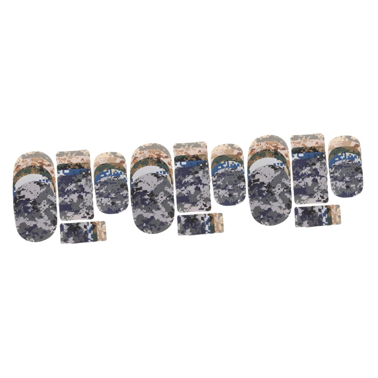 TEHAUX 60pezzi Toppe Termoadesive Per Abbigliamento Patches Camouflage Per Riparazione e Decorazione Di Giacche Jeans e Zaini