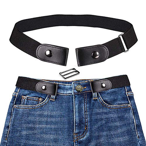 Louenth Cinturón sin Hebilla, Cinturón Elástico, Sin un Cinturón de Hebilla para Mujeres, Cinturón Invisible, Cinturón de Elástico Ajustable, Damas o Caballeros, Estirar el Cinturón sin Hebilla Cover