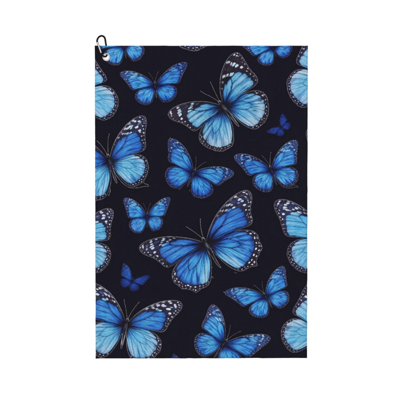 BSDFGSDD Beautiful Butterflies Blue Butterfly Golf Towel 24 x 16 inches