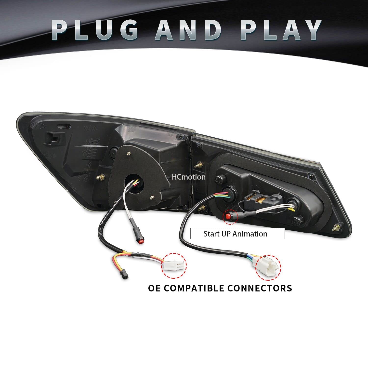 HCmotion Tail lights Assembly for 20062013 Lexus Sedan XE20/IS250