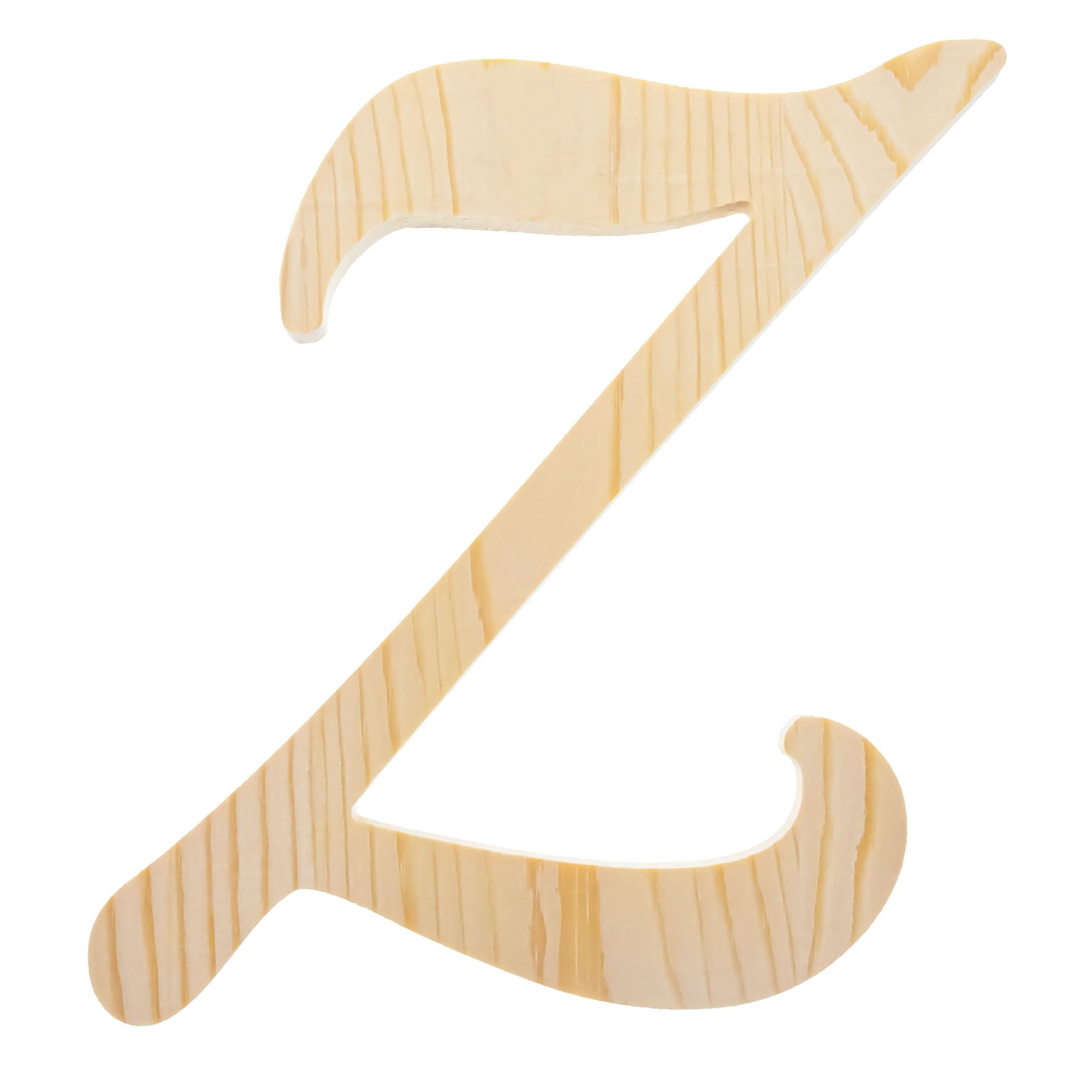 Amazon.com: Unfinished Wooden Playball Italic Letter Z (6.25