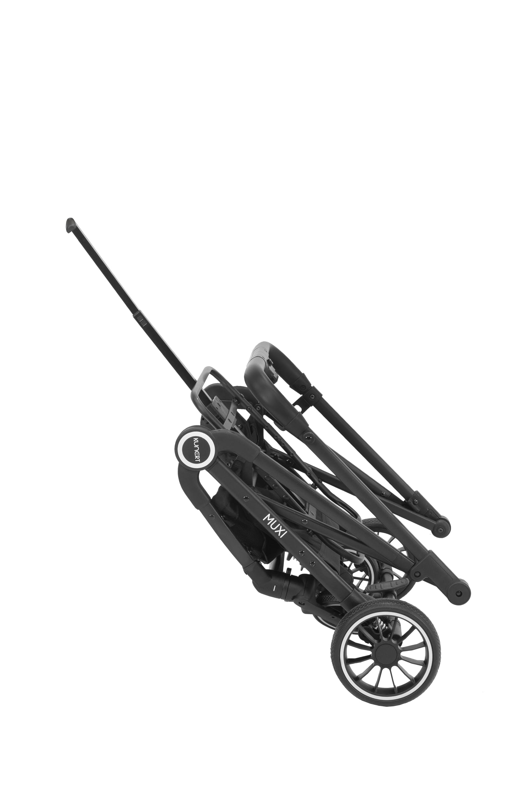 Muxi Carrito para perros y gatos 2 en 1 de lujo plegable con transportín extraíble ruedas delanteras 360° con amortiguación estructura plegable para animales pequeños y medianos (Gris)