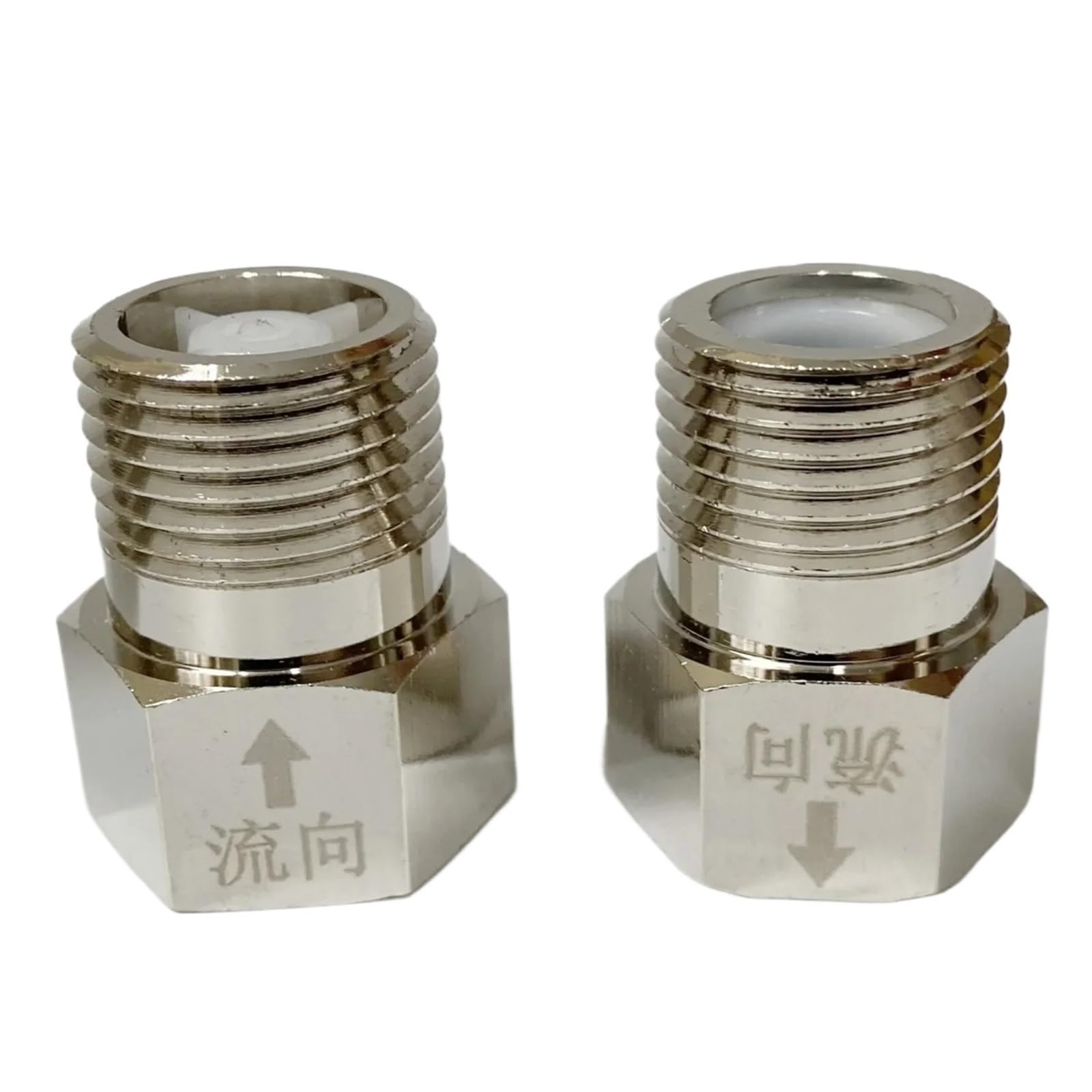 RCGKNNMUZ 1/2" 3/4" 1" Female Male Thread Brass One Way Non Return Check Valve Backflow Preventer for Water Heater Toilet(BSP Male to Female,0.75 Inch)