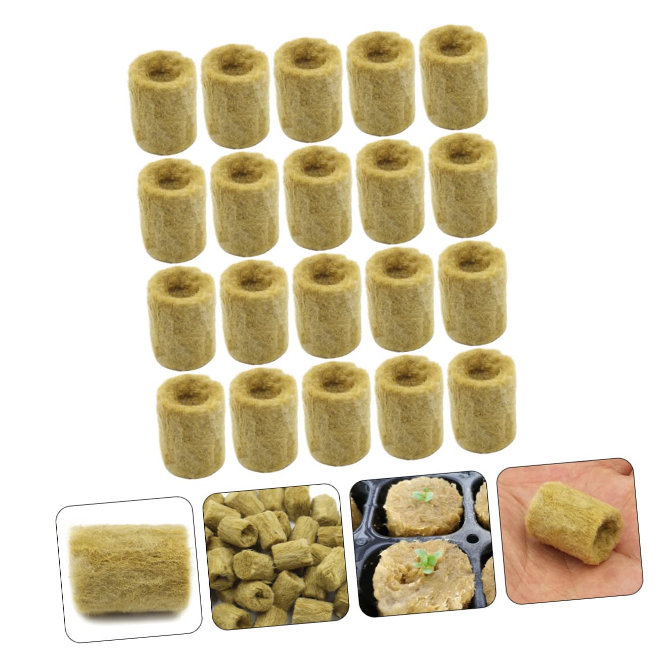 SUPVOX 400piezas Cubes De Cultivo Hidropónicos Bloques De Crecimiento para Plantas Sustrato Ecológico Alta Capacidad De Absorción para Propagación y Germinación De Plantas