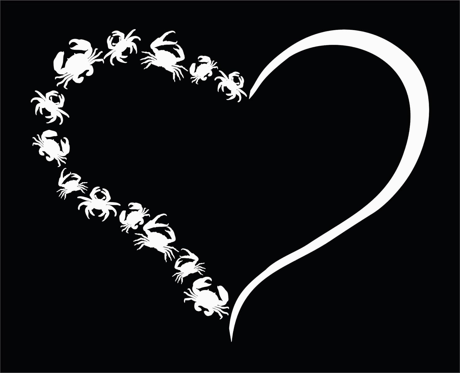 Barking Sand Designs Crabs Heart Sea Ocean Beachy Crabs