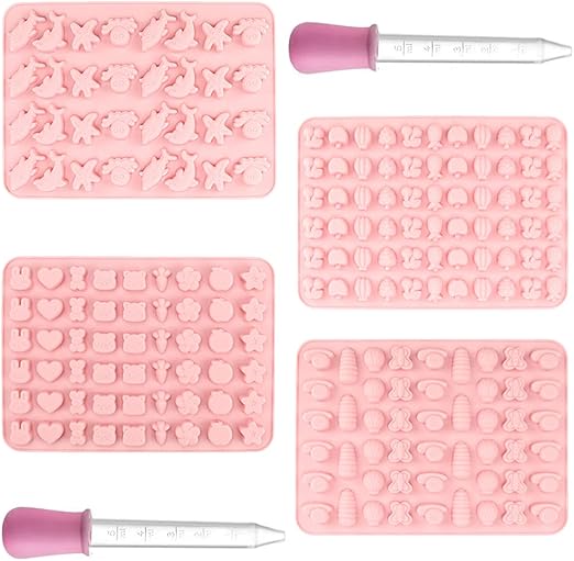 6-teilige Silikon Fondant Formen - Kronen & Herzen Für Kuchen Dekoration