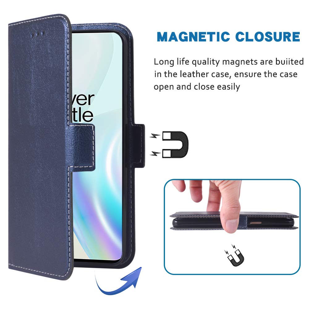 Custodia Cover compatibile con Oneplus 8 Pro,Custodia in pelle con slot per carte,design a portafoglio,Progettazione in piedi,custodia in pelle per Oneplus 8 Pro