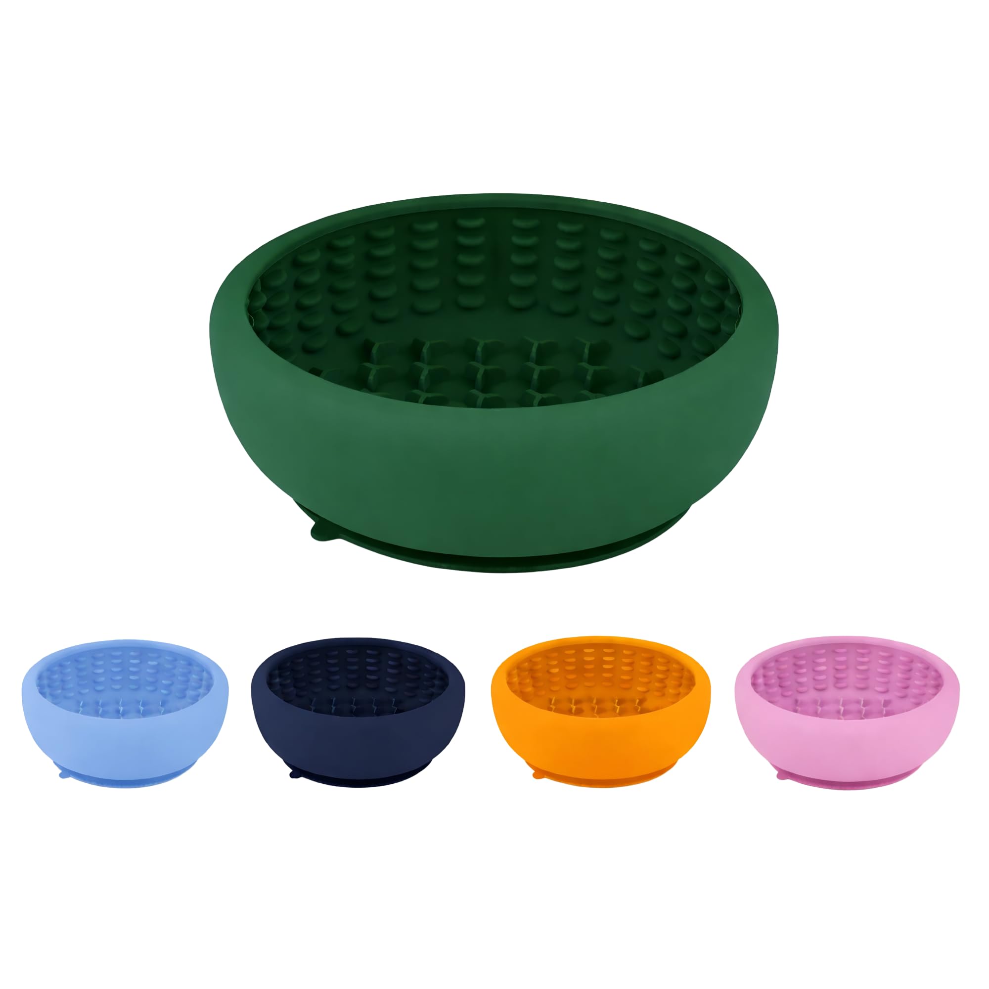 Dog Lick Bowl with Suction Cup Base – BPA-Free Silicone Slow Feeder, Calming Lick Mat for Anxiety Relief & Healthy Digestion