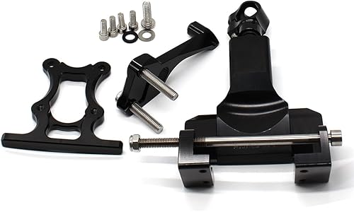 FXCNC Racing motocicleta CNC amortiguador de dirección estabilizador amortiguador de montaje kit compatible con MT07 FZ07 MT-07 FZ-07 2014-2019