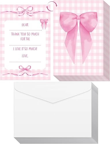 Vista 15 de 72 tarjetas de agradecimiento para niños rellenan las notas de agradecimiento en blanco con sobres, tarjetas de agradecimiento coloridas para fiesta