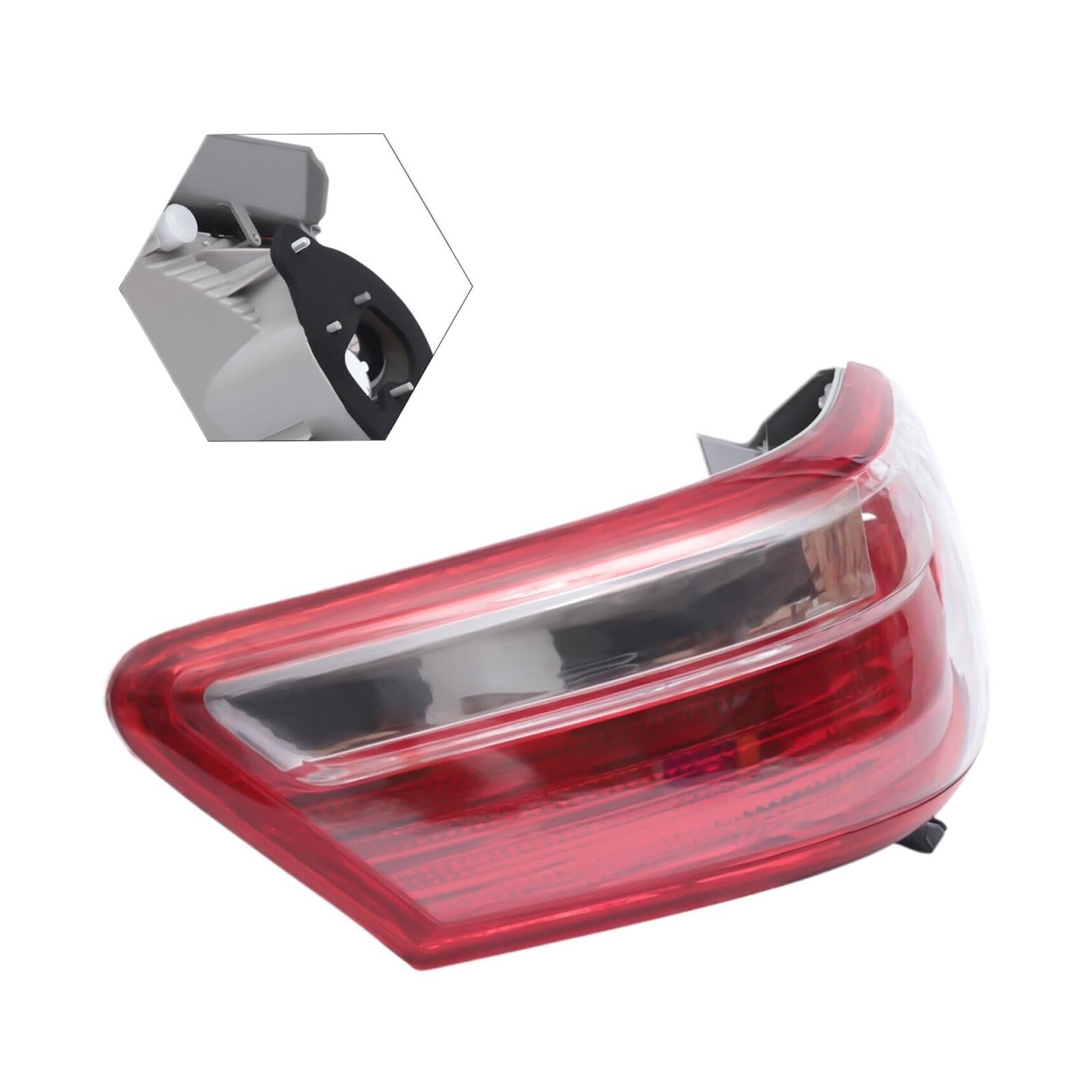 Genérico Conjunto de luz trasera Luz trasera de 12V LH Taillamp para 2007-2009 para Toyota para Camry para Base