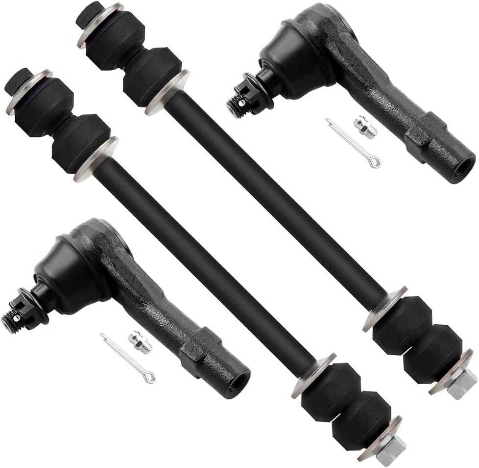 SCITOO 4pcs Suspension Kit For 2006-2010 For Ford Explorer For Mercury Mountaineer - With Suspension Parts Sway Bar End Link Outer Tie Rod End