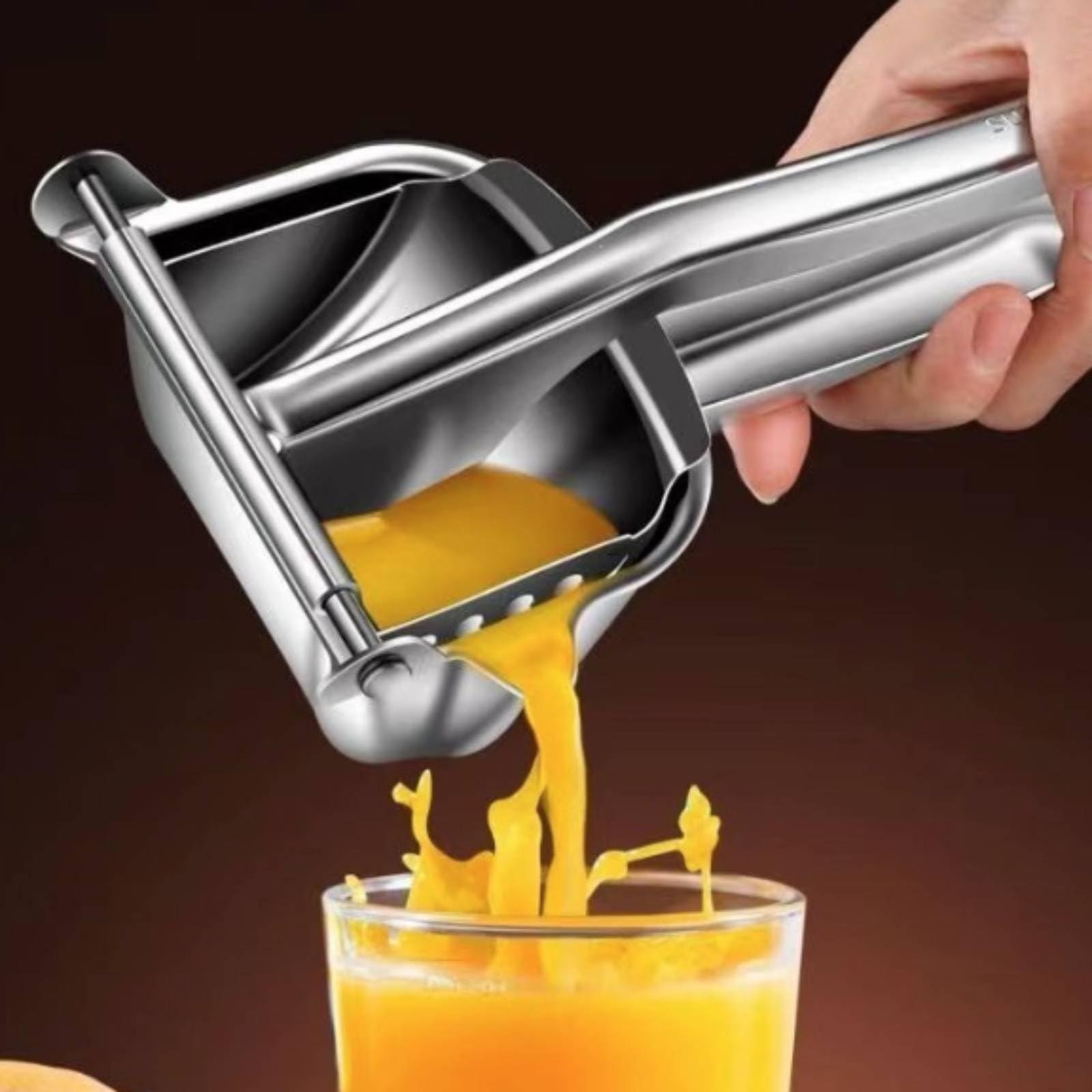 F Fityle Exprimidor Manual de Jugos Exprimidor de Limones Exprimidor de Frutas de Mano Extractor de Jugo con Superficie Lisa y Limpieza Rápida Adecuado para, Juicer With 30 Bags