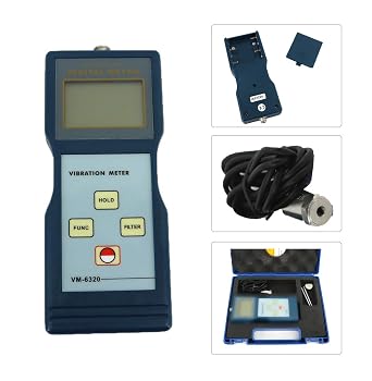 Vibrometer Vibration Meter Testing with Acceleration Velocity Displacement Measuring Velocity Range 0.01199.9mm/s True RMS