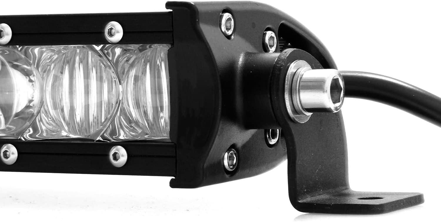 Led Light Bar 12Inch 50W Single Row Flood Spot Combo 6500LM Bar Car SUV UTV ATV Truck Boat 4WD Tractor Van Camper Road Roller Trucks Fog Driving Boat Lighting Led Off Road Lights