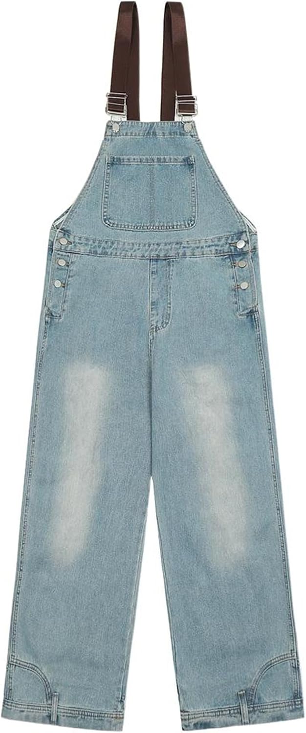 Overalls Men's Loose Straight-leg Long Jumpsuit