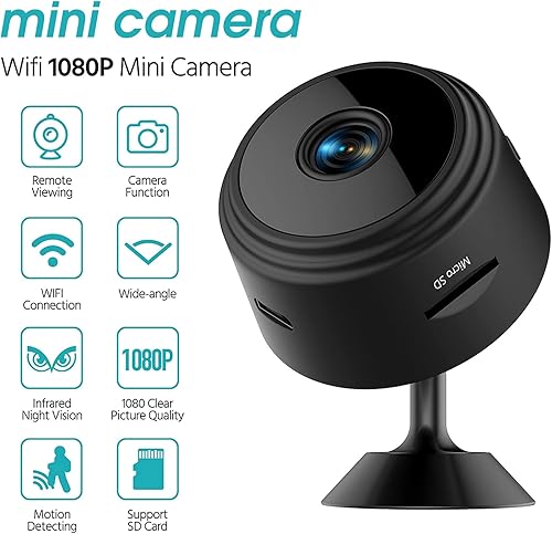 Miniatura 6 de Cámara oculta  Cámara espía  Cámara de niñera  Mejor mini cámara  Cámara inalámbrica WiFi  Cámara HD 1080P  Grabadora de video en vivo con visión