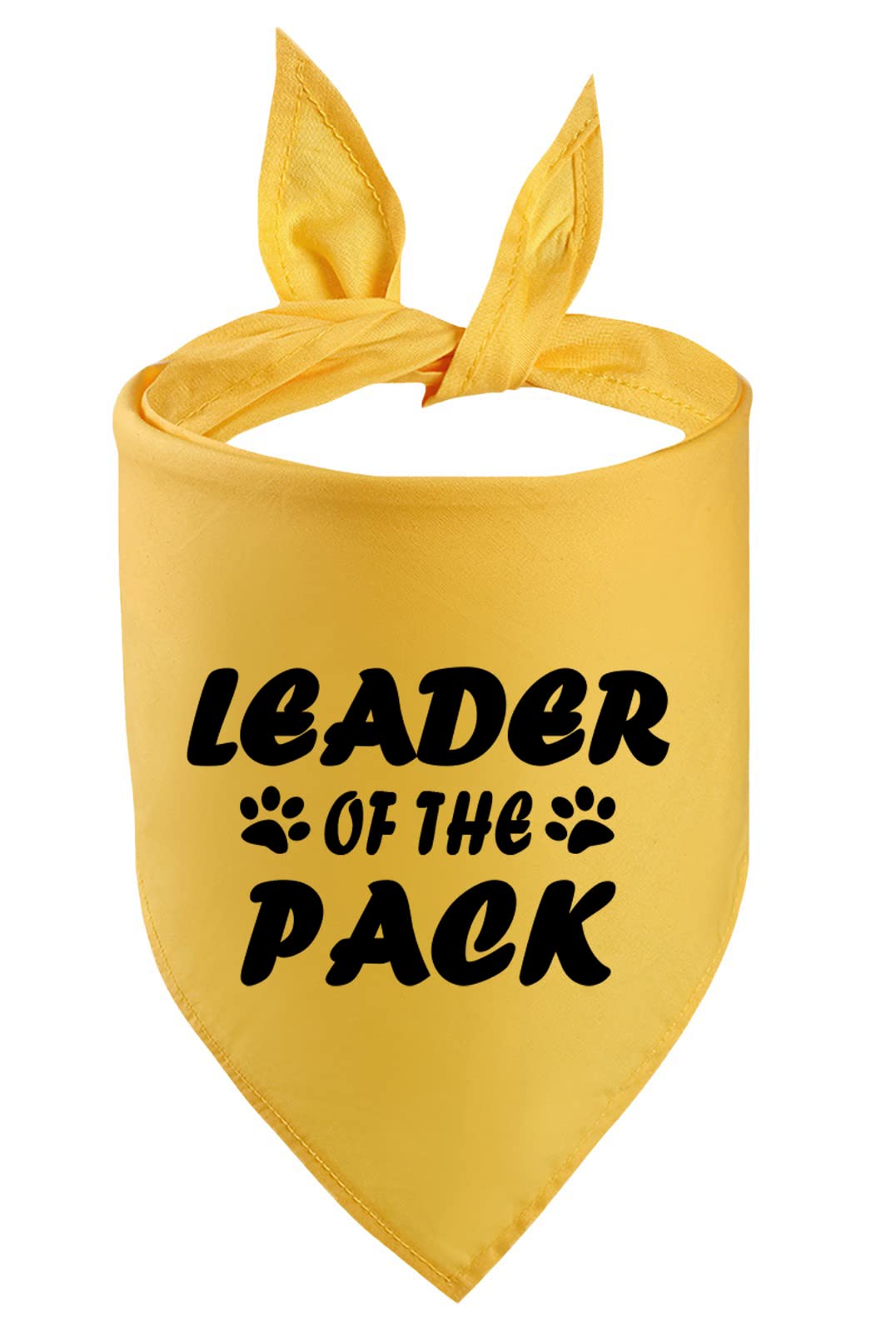 Petitebelle Leader Of The Pack Pet Bandana (Yellow, Medium)