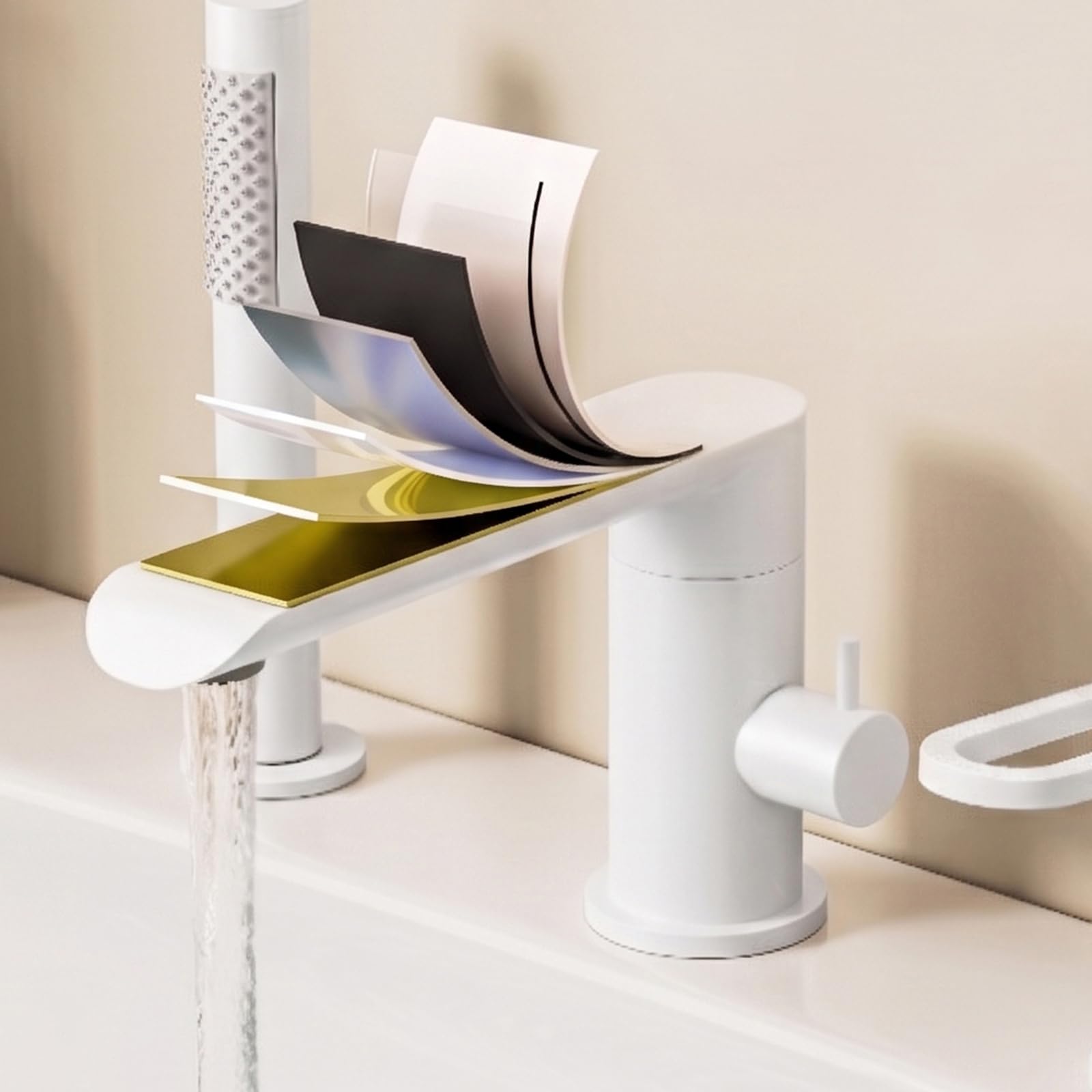 XJTNLB Grifo Ducha Monomando Grifos de Bañera con Ducha Extraíble