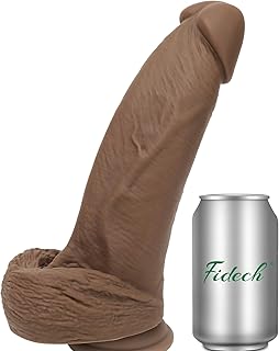 FIDECH Huge Realistic Dildo Sex Toys for Women, 10" *2.5" Diameter Big Realistic Dildos with Strong Suction Cup Hands-Free Play, Silicone G-spot Masturbator for Women and Couple - Brown