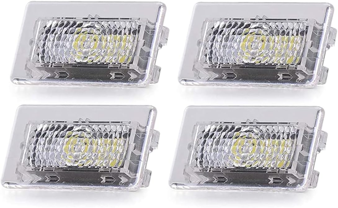 Mallofusa Ultra-Bright LED Interior Light Upgrade Lighting Replacement Compatible for Model S, Model X, and Model 3, Bulbs Kit fits Trunk, Frunk, Door Puddle, etc (4 PCS)