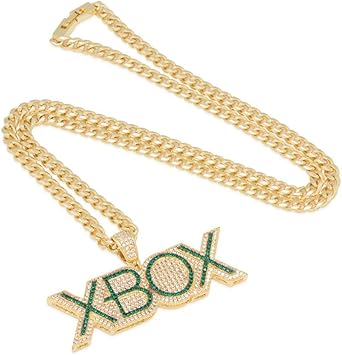XBOX KING ICE ネックレス 14K ゴールド 公式アイテム Xbox Necklace | Xbox Jewelry | King Ice