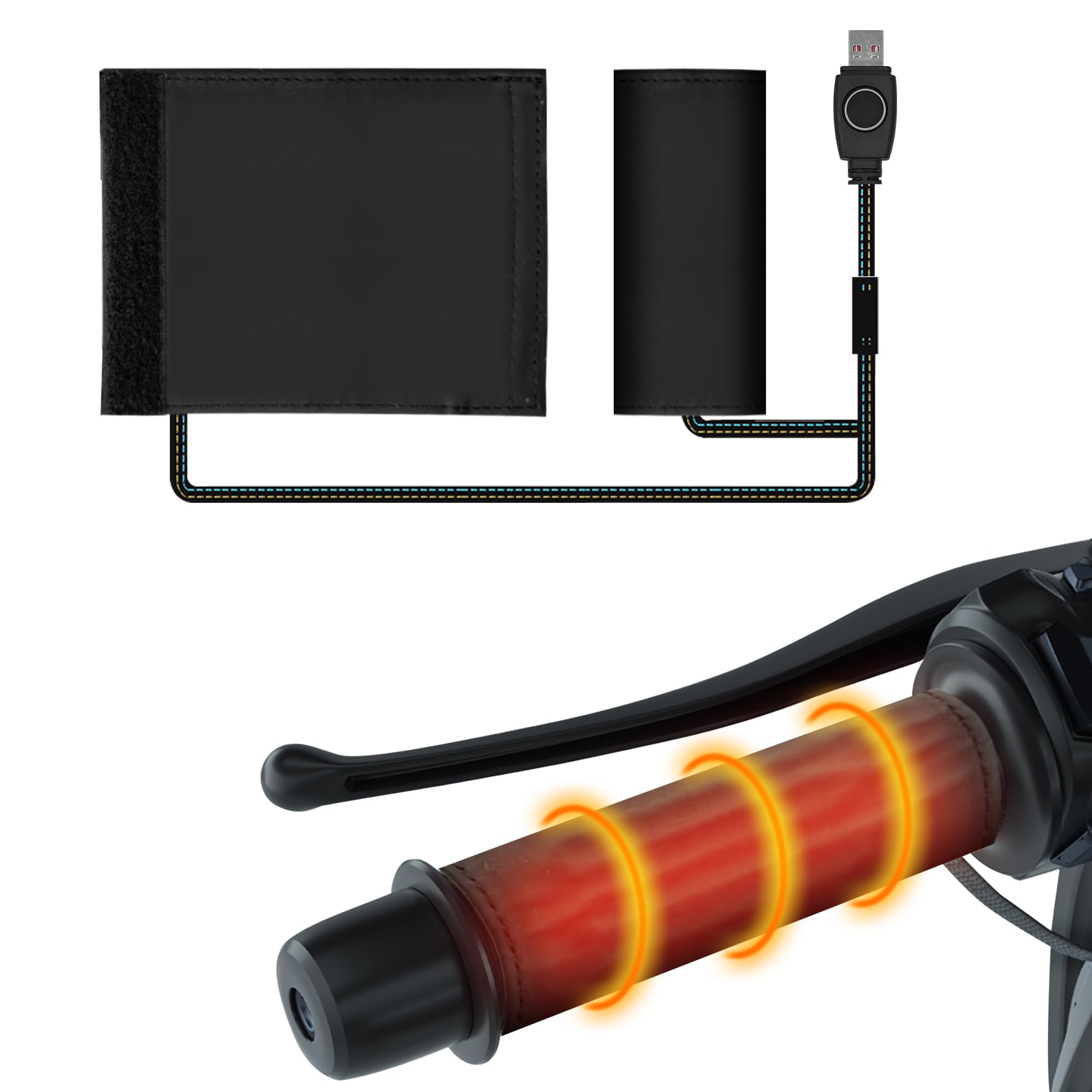 Amazon.co.jp: グリップヒーター バイク用 巻き付け式 USB式 速暖 3