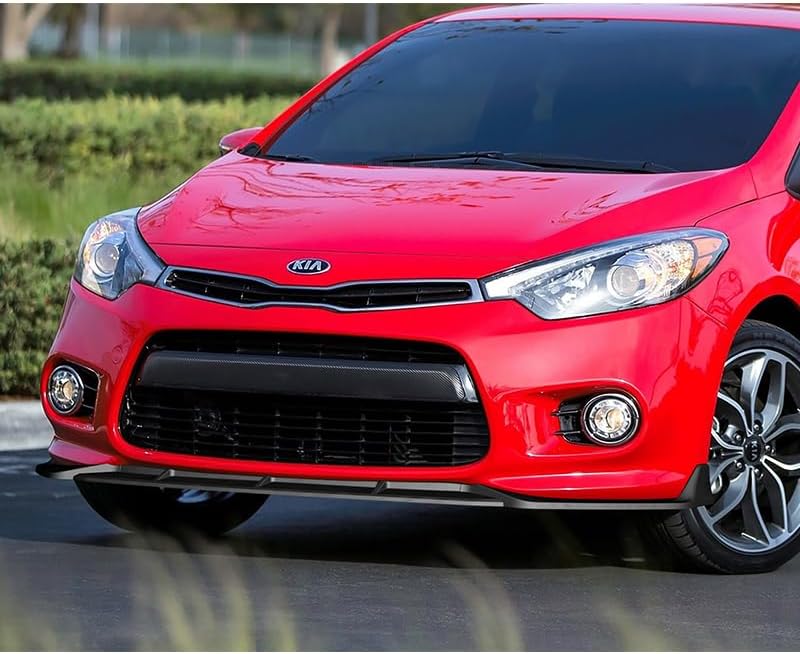 Miniatura 5 de HK5 3 piezas ABS STP estilo parachoques delantero alerón divisor lateral cuerpo kit de protección de moldura compatible con Kia Forte Koup 2DR Coupe