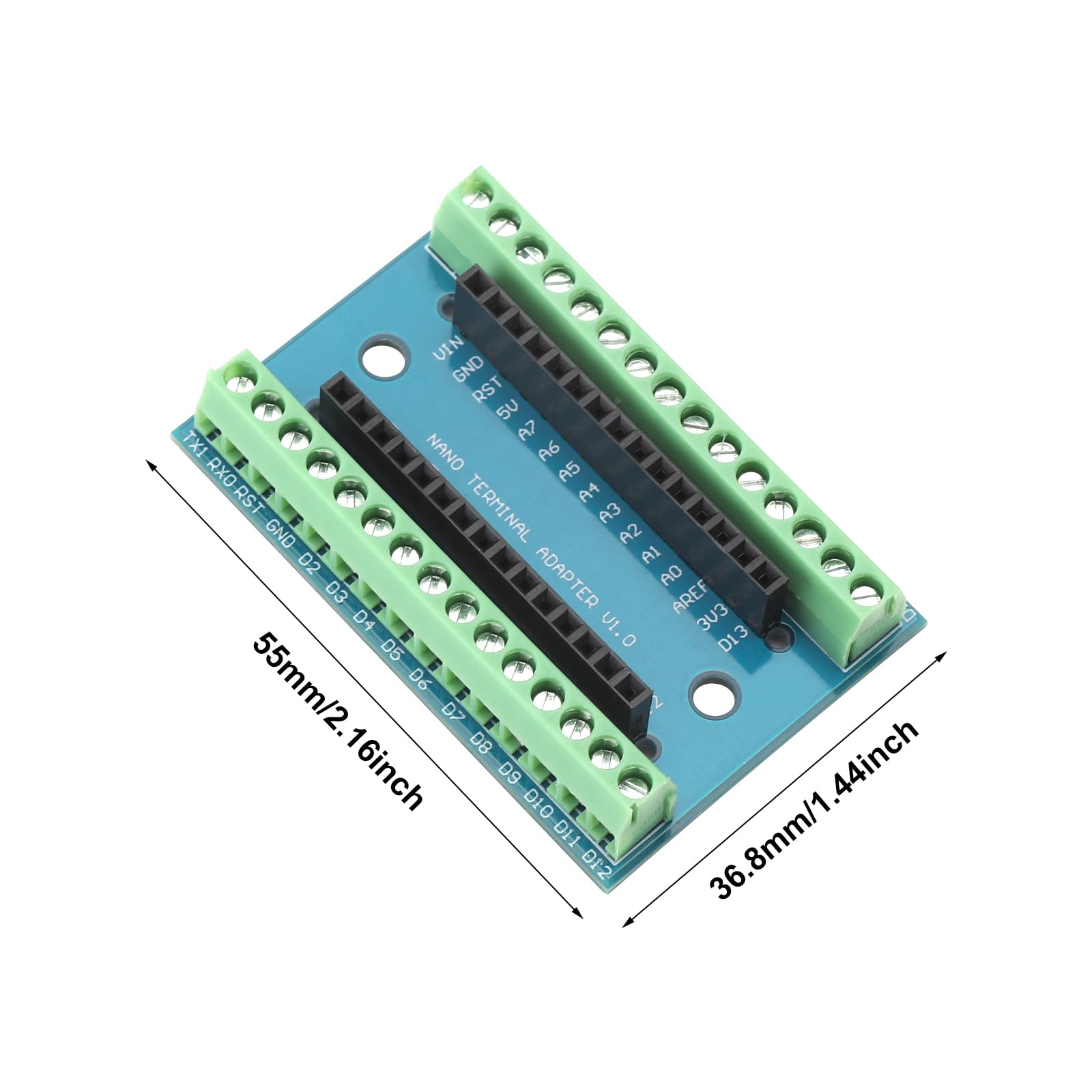 Binghe Nano IO Shield Erweiterungsplatine – 3 Stück Mit Schraubklemmen, Kompatibel Mit Arduino Nano