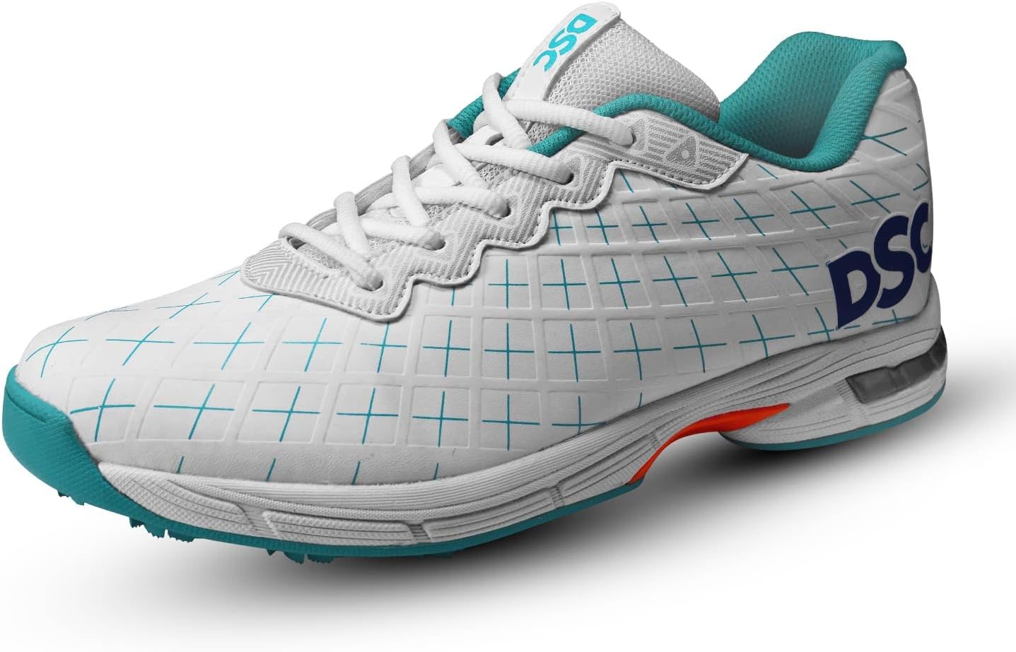 DSCBiffer 22 Cricket Shoes for Mens | EVA Sockliner | Contemporary Design | TPU Shank | Suspension System, Multicolor, 12 UK