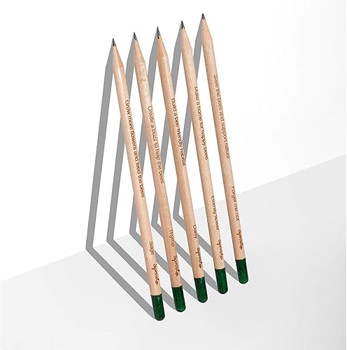 Miniatura 3 de Sprout Lápices de madera  Happy Bee Edition  Lápices de madera plantables de grafito preafilados HB con semillas de flores, hierbas y verduras,