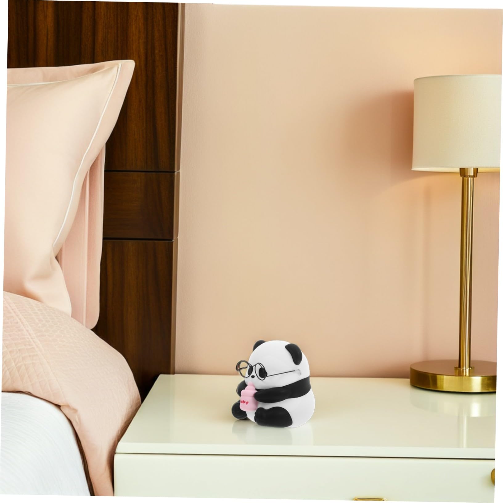 Artibetter Lámpara de Noche para Bebés Panda de Silicona Luz LED Recargable con Ajustables Luz Portátil y Segura para Habitaciones Infantiles y Guarderías