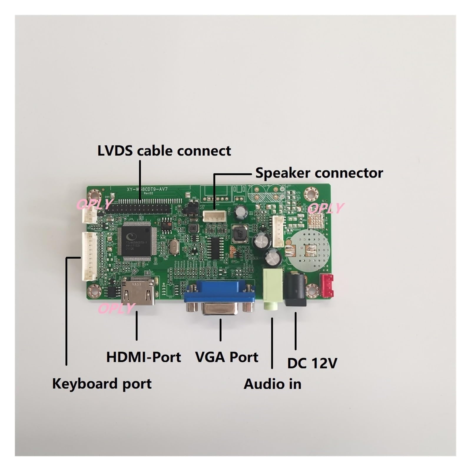 Kit for LTN116AT01-A01 LTN116AT07-301 LTN116AT07-401 11,6 "1366X768 Placa Controladora 58C Compatible con HDMI Panel VGA De 40 Pines, Reemplazo for Ordenador Portátil(LTN116AT07-301)