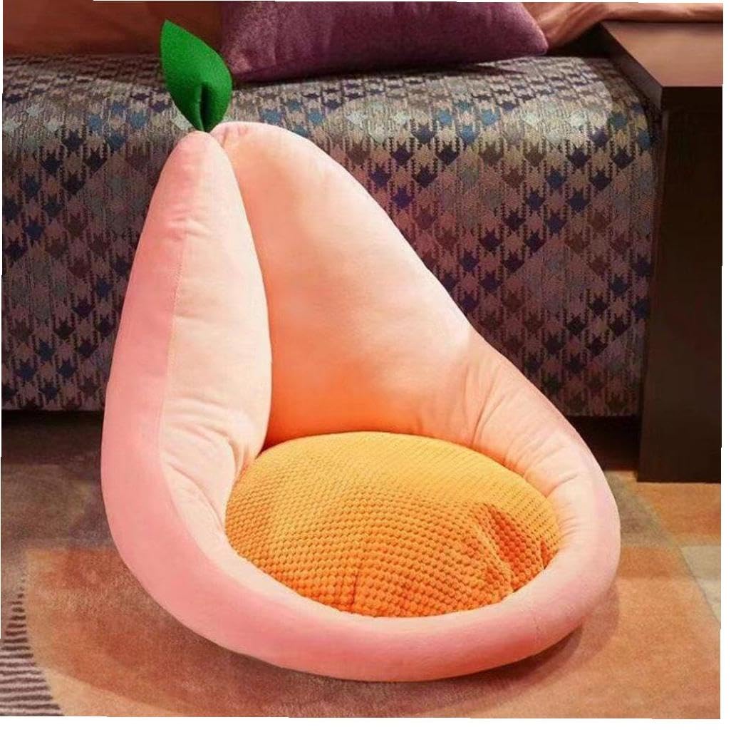 クッション・座布団 Peach Amazon.co.jp: かわいい 桃 フルーツ型 座布団 椅子クッション 厚い